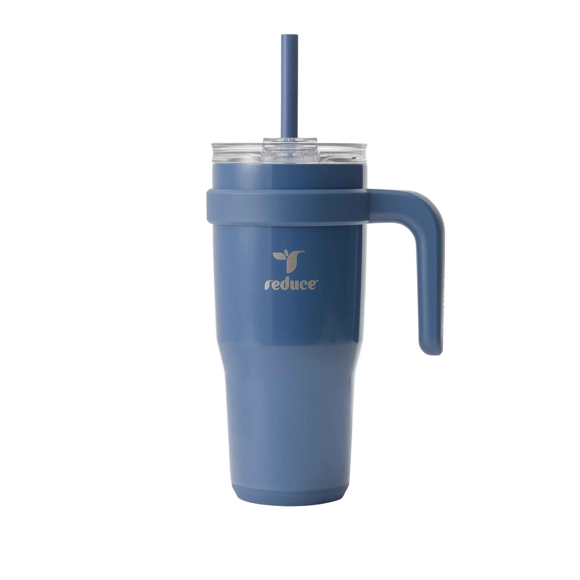 Reduce 24 oz tumbler with handle in mineral blue for easy on-the-go hydration.