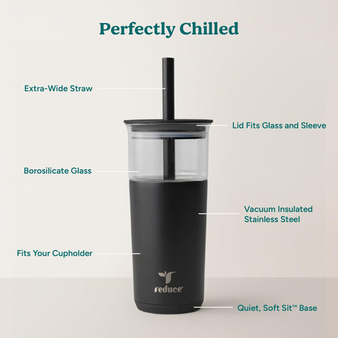 REDUCE Aspen 20oz extra-wide straw ideal for boba and thick smoothies