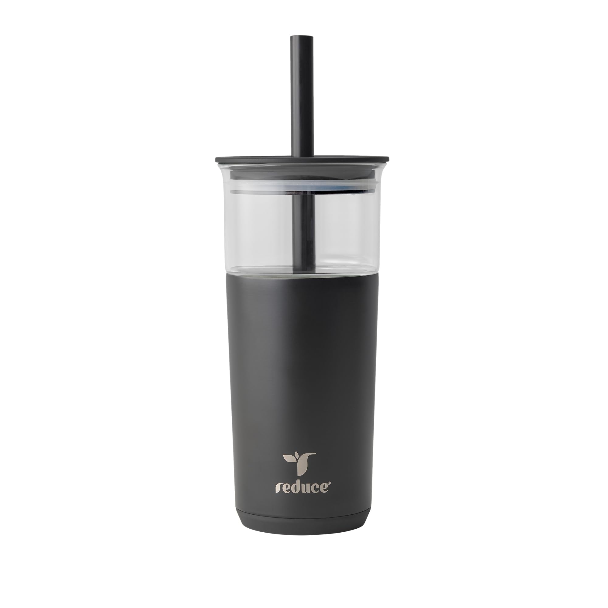 REDUCE Aspen 20oz glass tumbler with lid preserves cold beverages for hours
