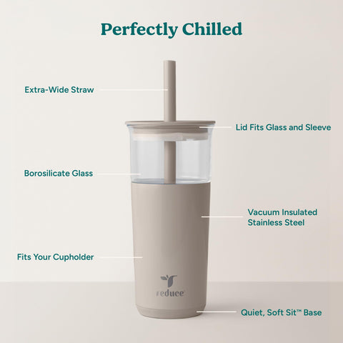 REDUCE Aspen extra-wide straw designed for boba and thick smoothies.