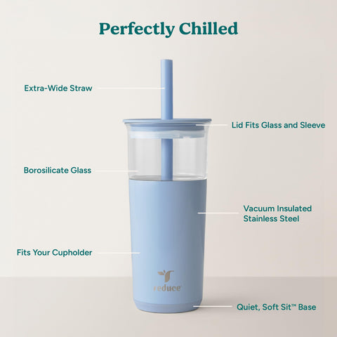 REDUCE Aspen extra-wide straw ideal for boba and smoothies.