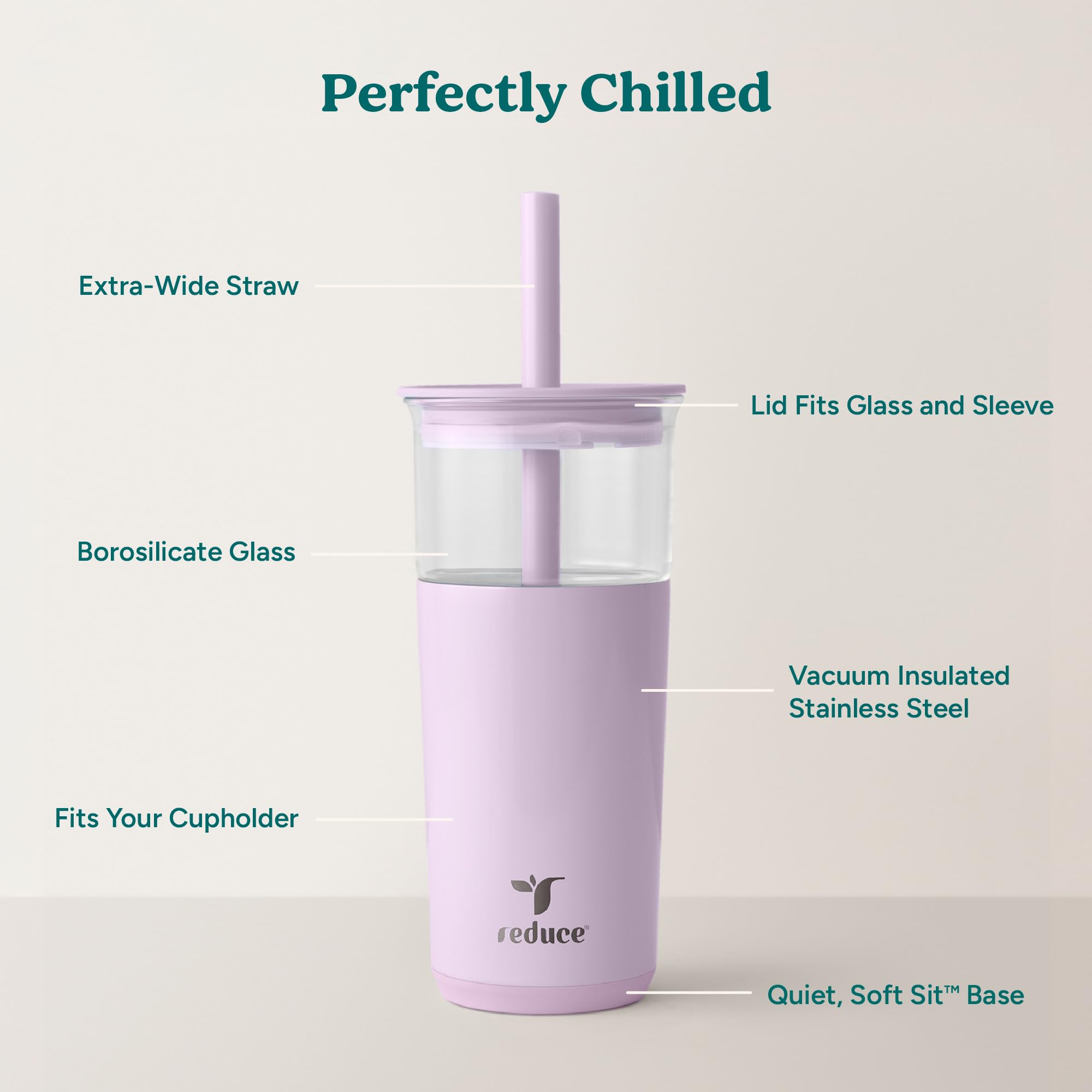 REDUCE Aspen soft-base cushion protects surfaces while you sip.