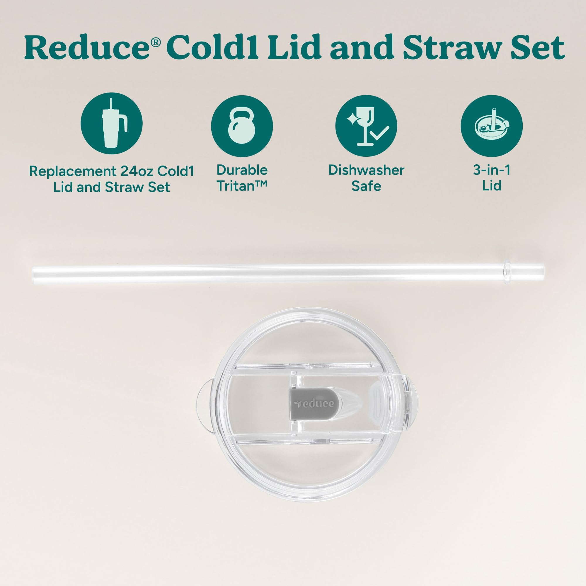 REDUCE Cold1 lid compatibility ensures easy fit with popular 20-24 oz mugs