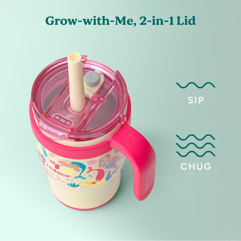 REDUCE Coldee reusable silicone straw included for gentle chewing and hydration.