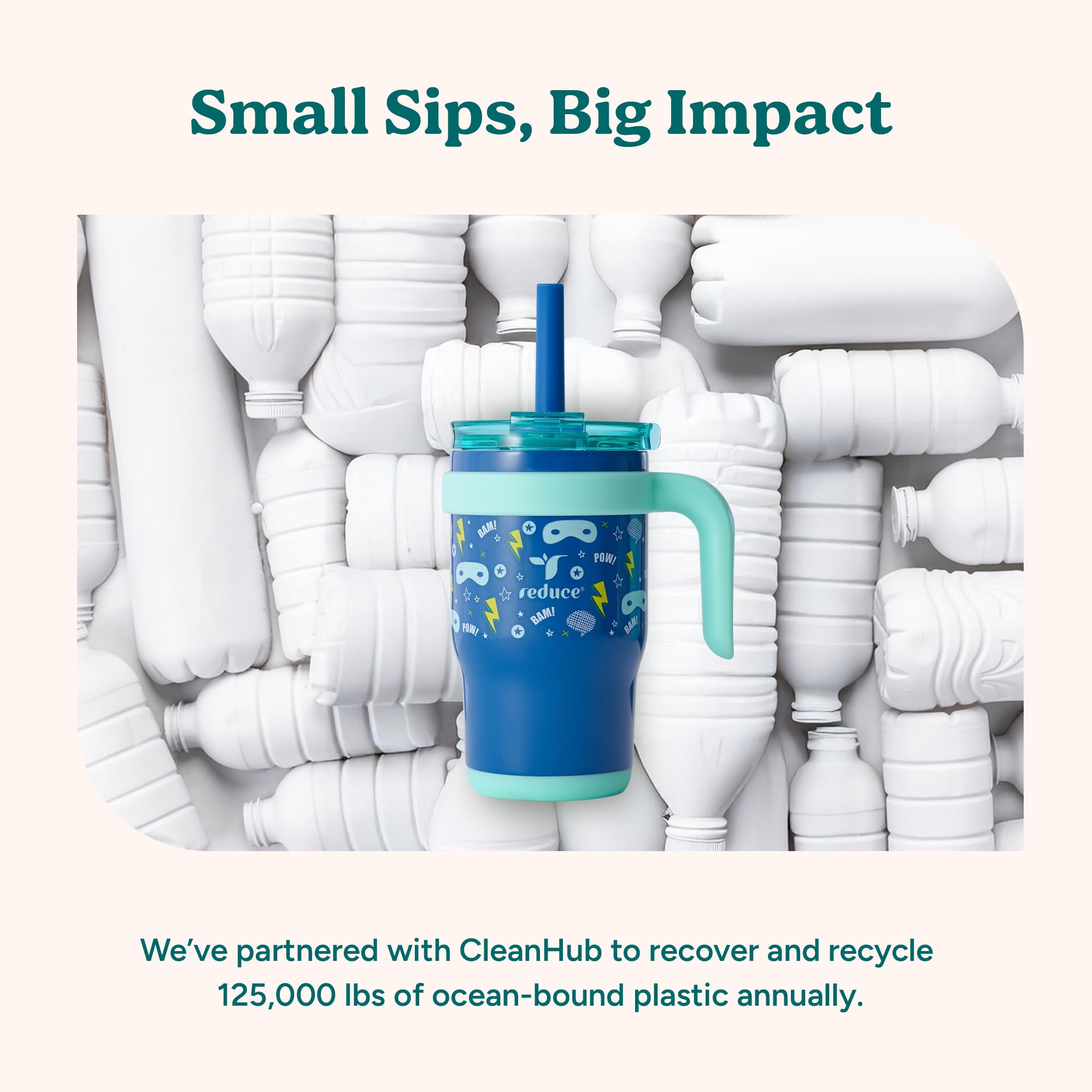 REDUCE Coldee BPA-free tumbler offers safe, kid-friendly hydration.