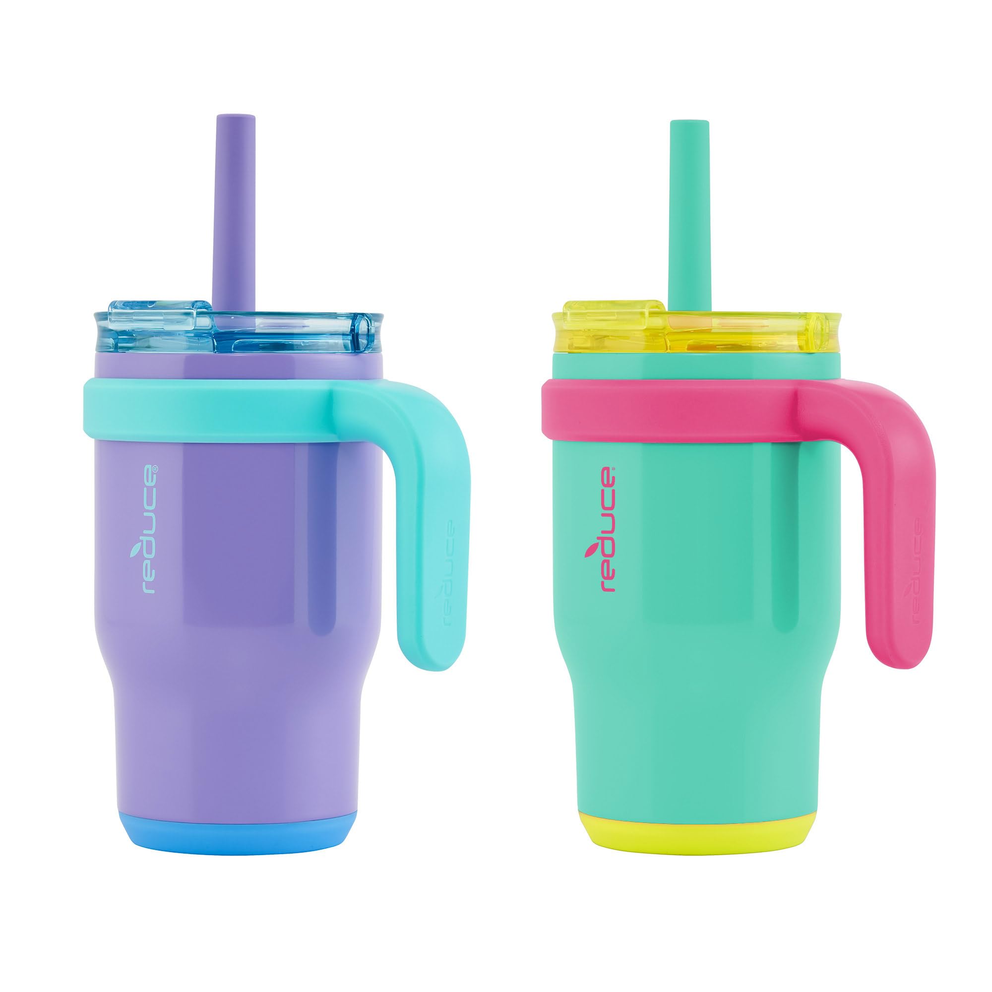 REDUCE Coldee Tumbler lid and straw assembly ready for on-the-go sipping.