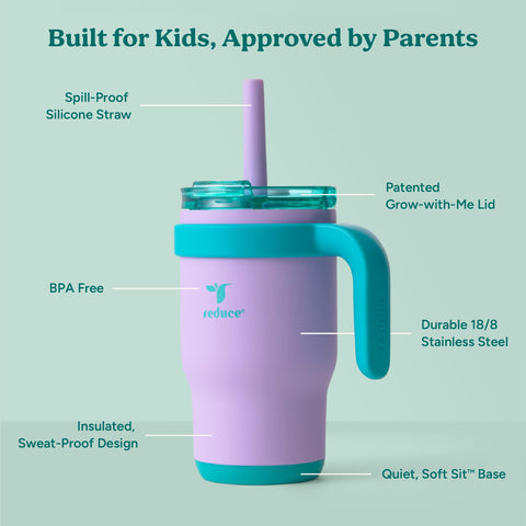 REDUCE Coldee 3-in-1 lid offers sipping, drinking, and gulping options.
