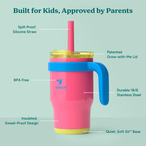 REDUCE Coldee spill-proof design ideal for on-the-go hydration.