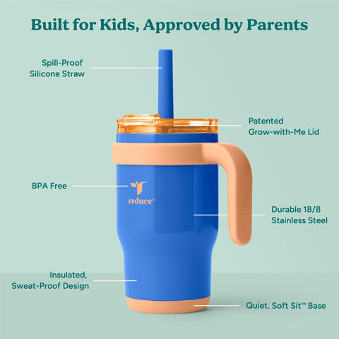 REDUCE Coldee stainless steel bottle maintains cold drinks for hours on hot days.