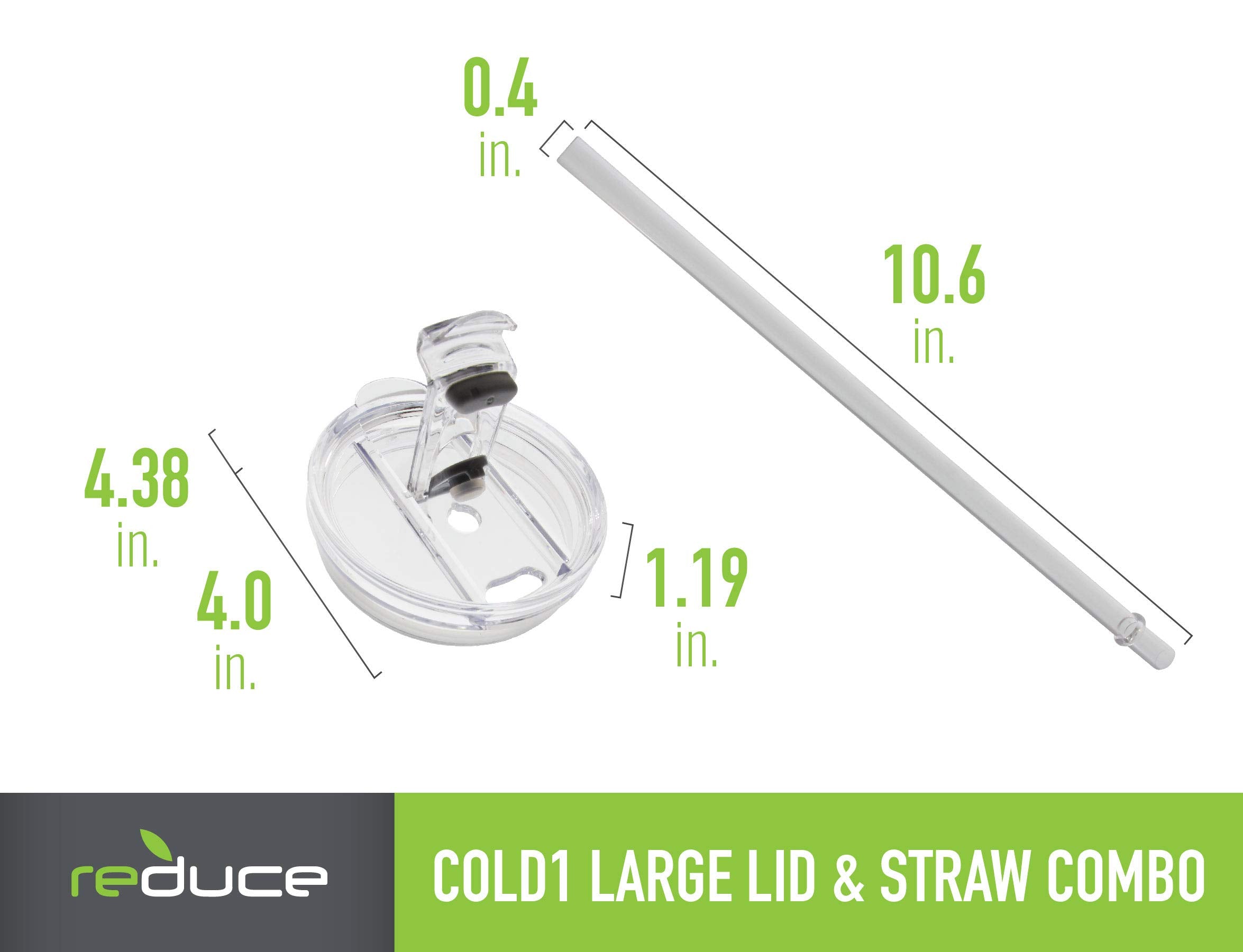 REDUCE dishwasher-safe lid-straw close-up for easy cleaning after busy days.