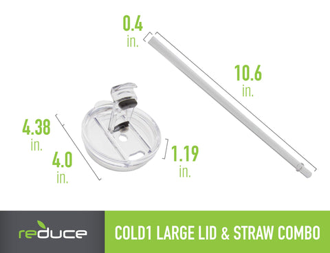 REDUCE dishwasher-safe lid-straw close-up for easy cleaning after busy days.