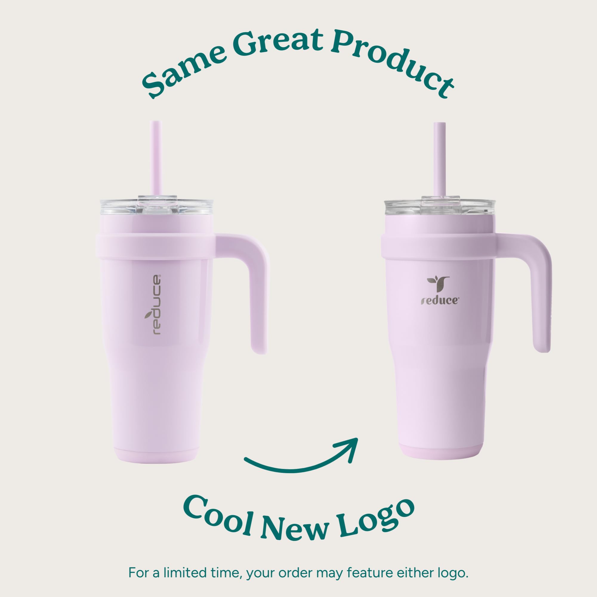 Reduce tumbler with dual-wall insulation keeps drinks cold and prevents sweating.