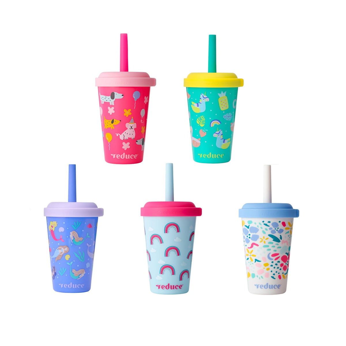 REDUCE GoGo's kids tumbler with stackable lids for mess-free hydration.