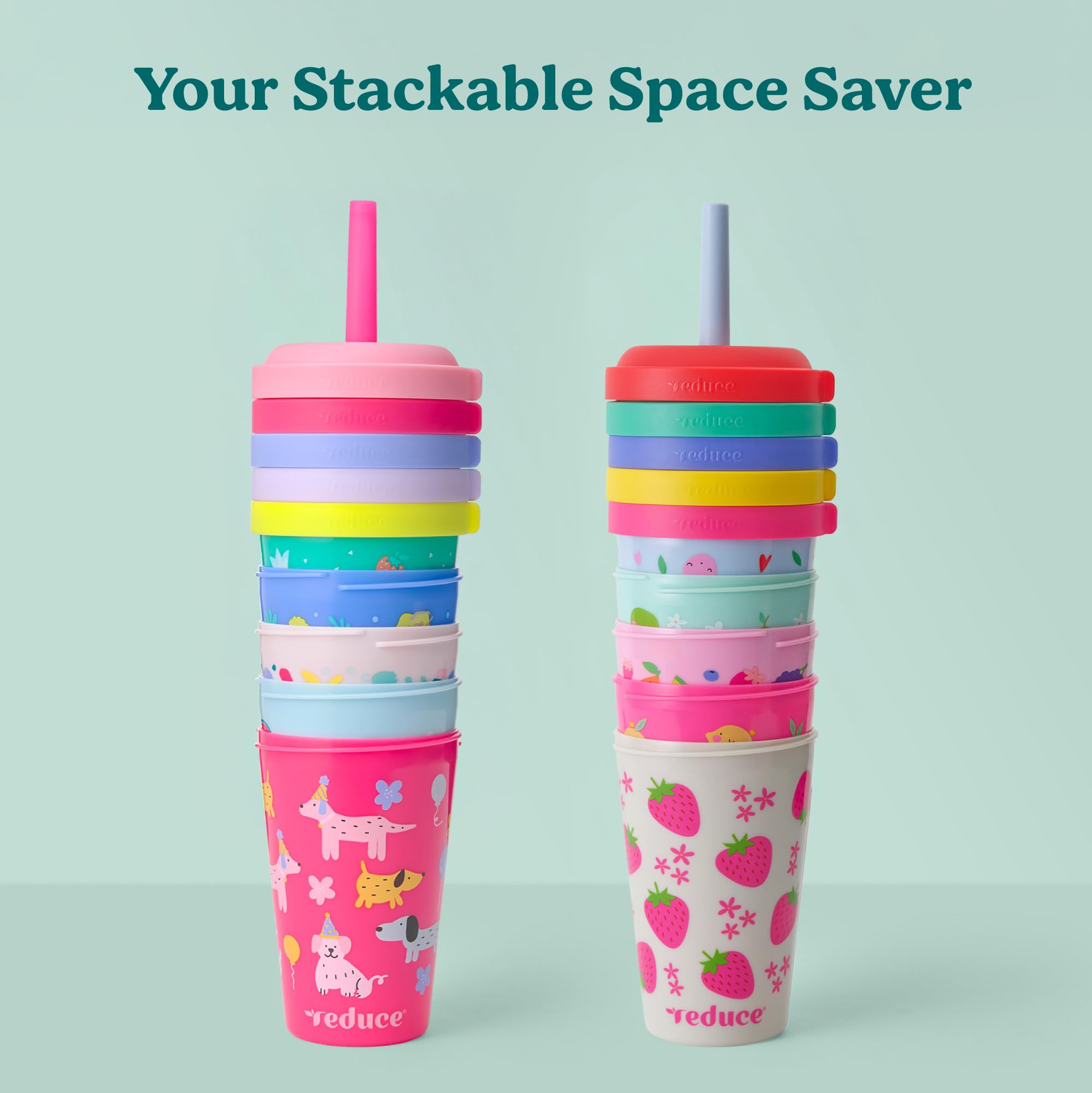 Reduce GoGo vibrant play-date design adds color to hydration.