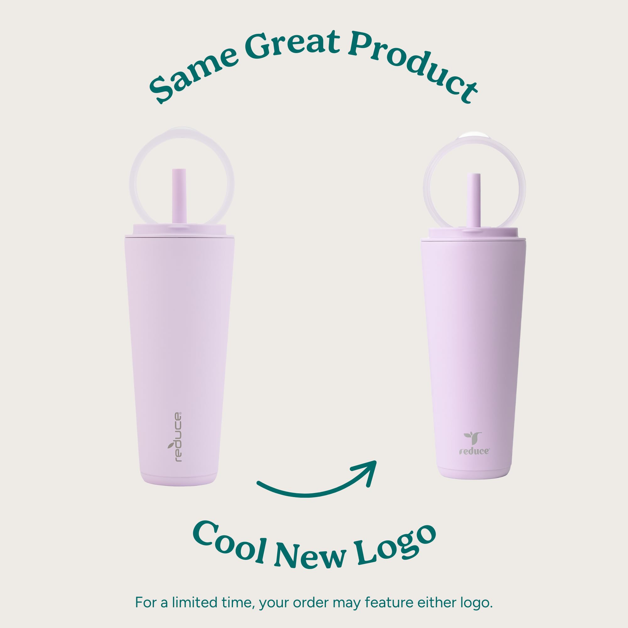 REDUCE Halo flip-handle lid enables easy one-handed sipping on the go
