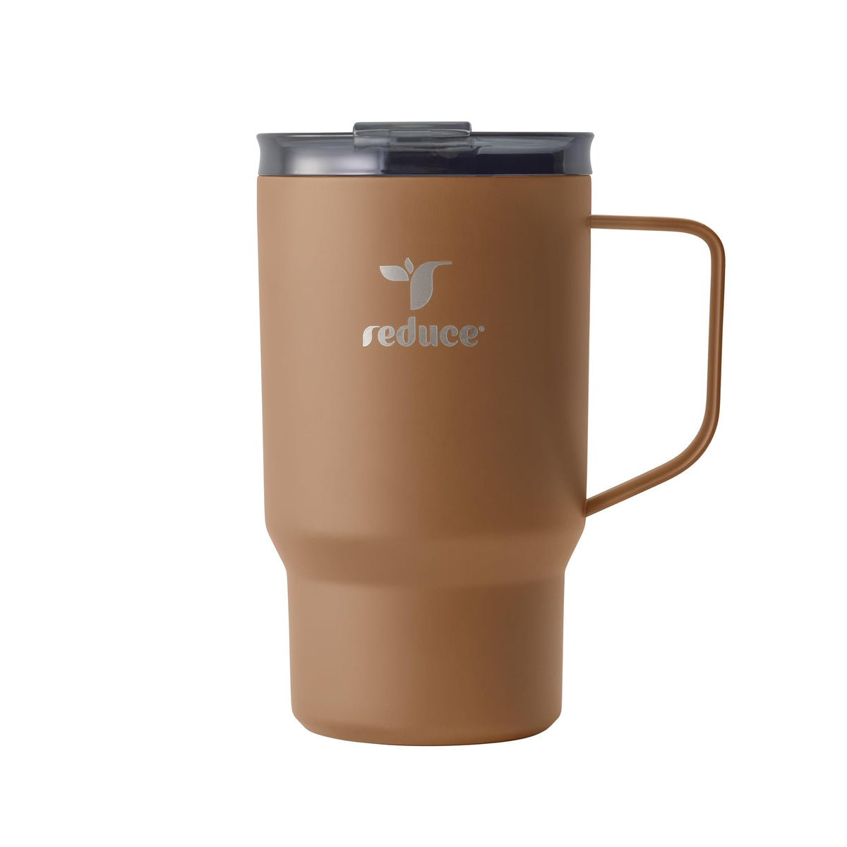 REDUCE Hot1 mug with temperature-adjusting lid preserves warmth on the go.