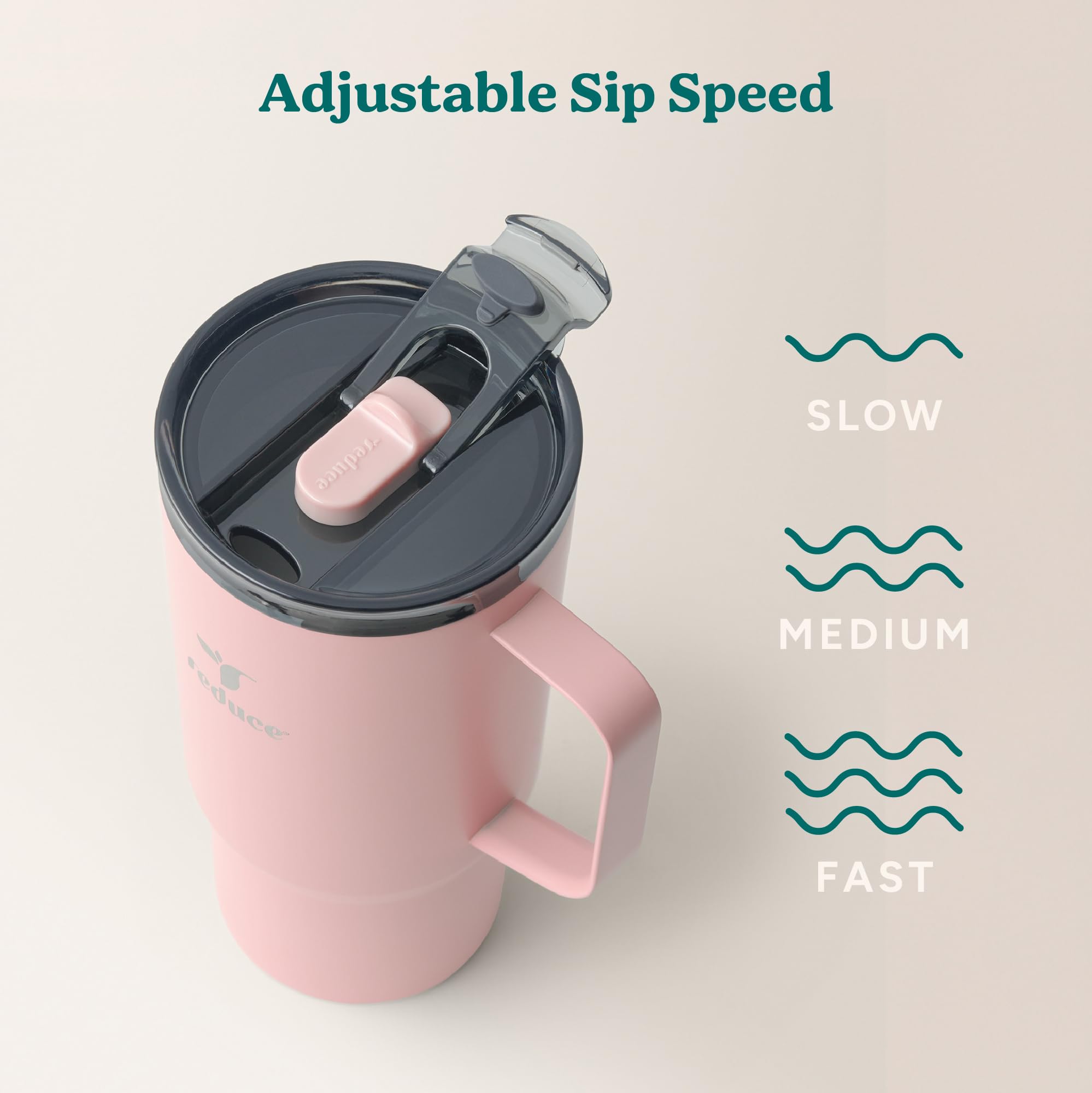 Pink Salt color on the REDUCE Hot1 adds modern style