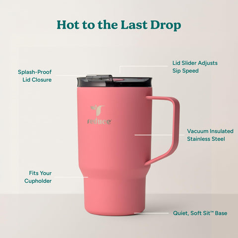 REDUCE Hot1 mug offers temperature-adjusting lid for customizable warmth
