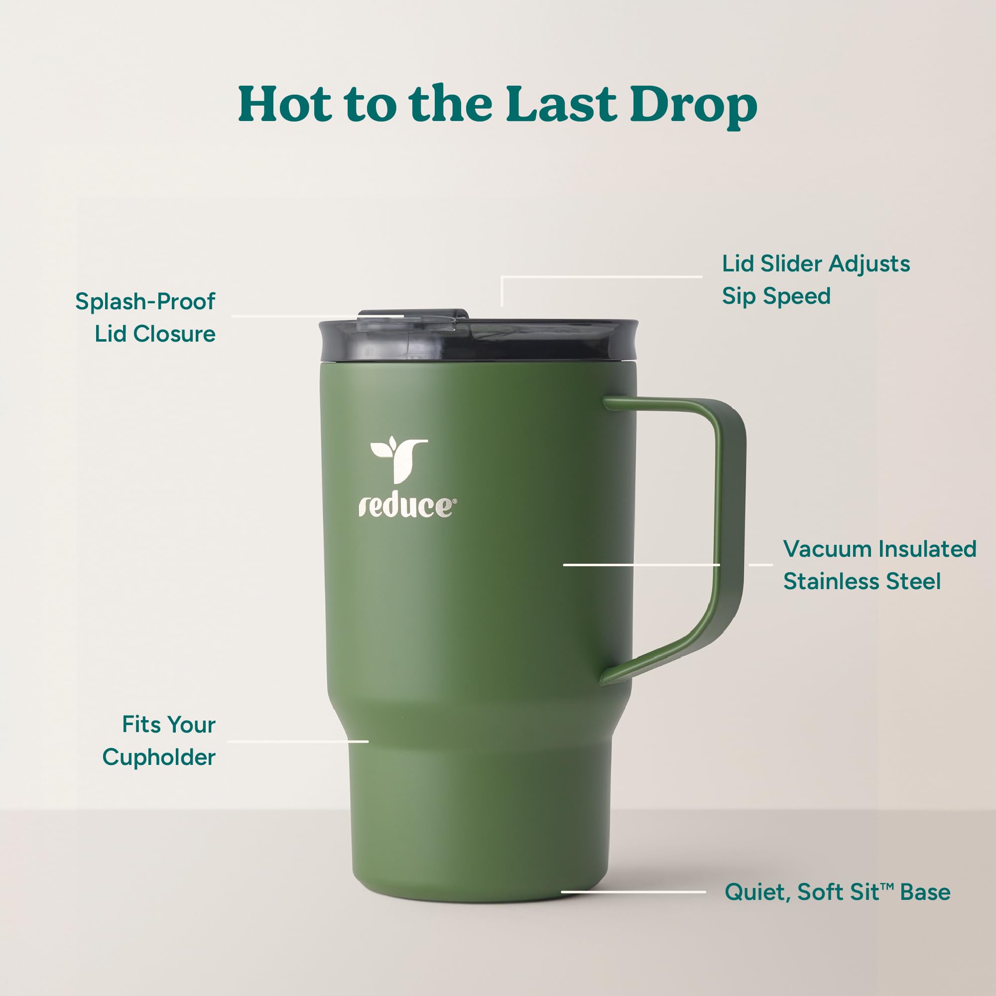 REDUCE Hot1 mug durable handle and 360 welded for rugged use