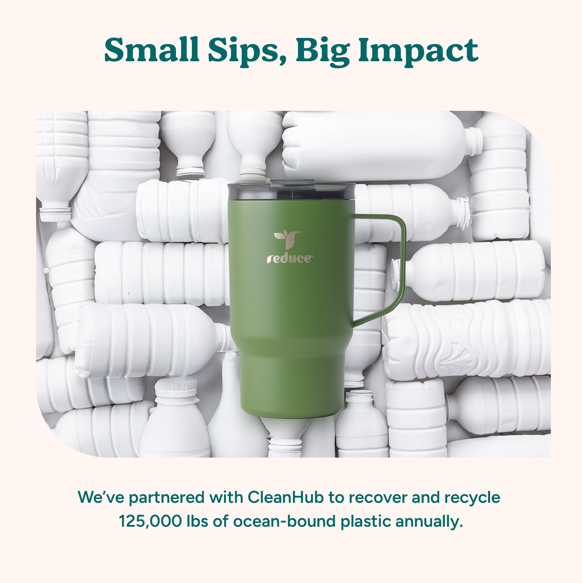 REDUCE Hot1 daily-use scenario with coffee or tea on the go