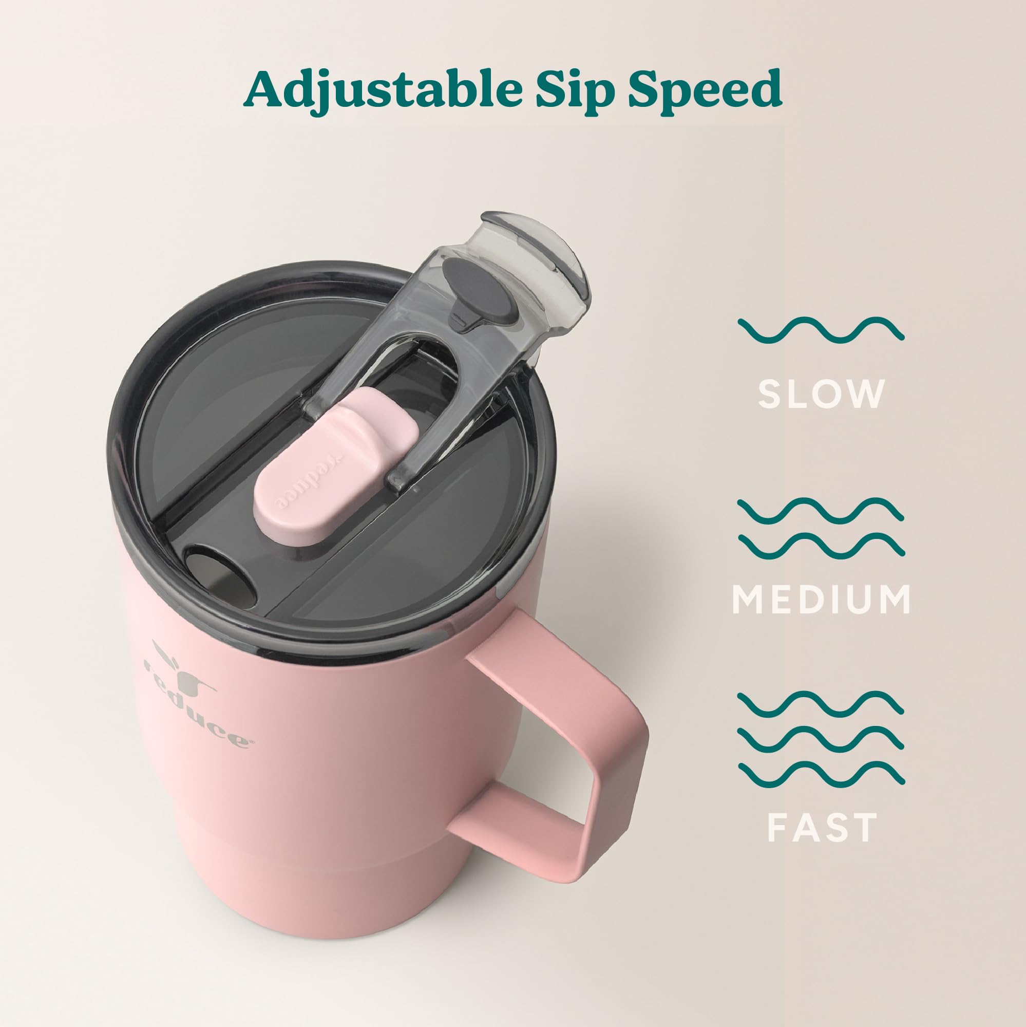 REDUCE Hot1 pink salt color adds a stylish touch to your routine.