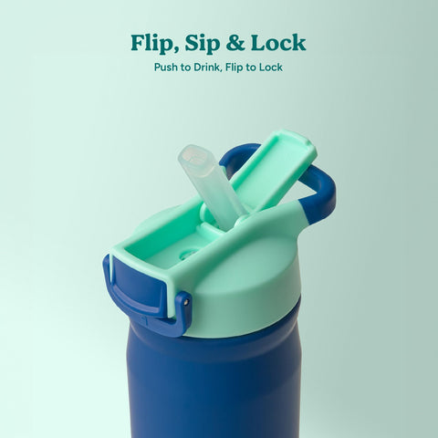 Bottle fits cupholders for easy transport during school and sports.
