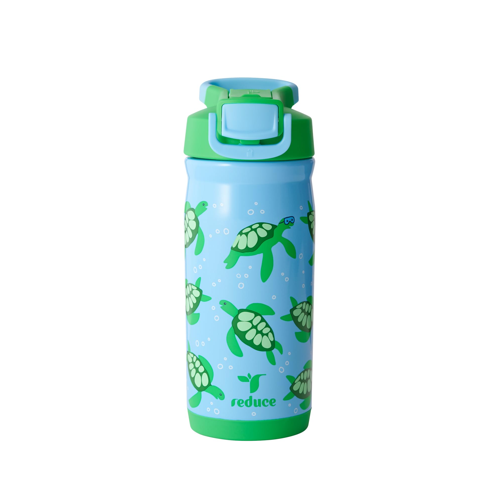 Reduce Hydrate Pro Kids bottle, front view, showcasing compact 14oz size and design