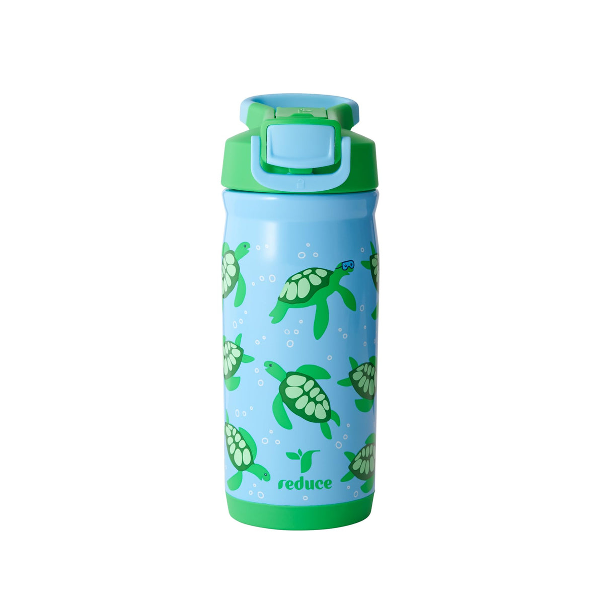 Reduce Hydrate Pro Kids bottle, front view, showcasing compact 14oz size and design