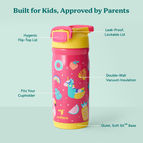 Reduce Hydrate Pro Kids bottle maintains cold drinks for hours during sports