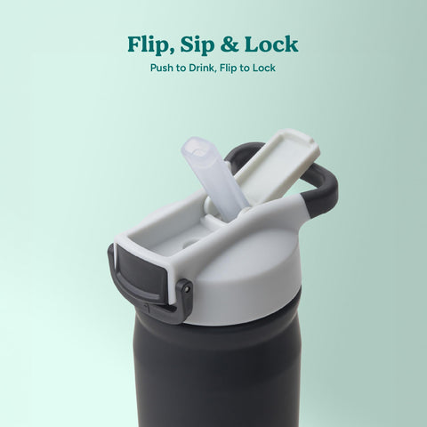Triple leak-proof silicone straw helps prevent spills in bags.