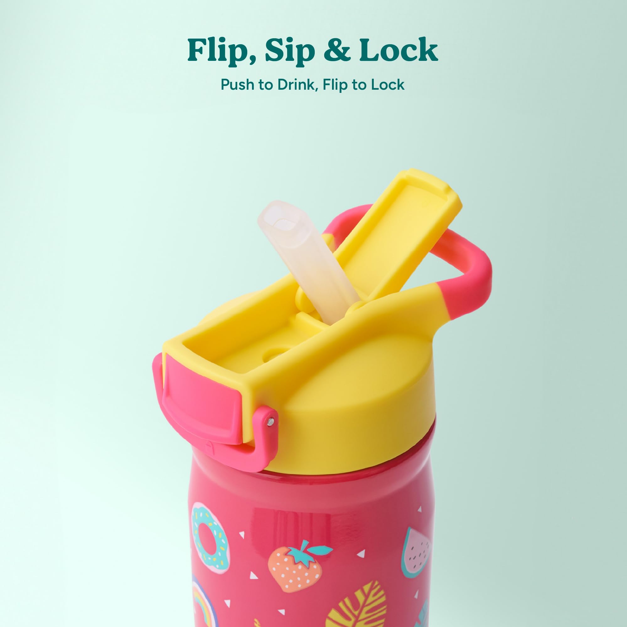 Reduce Hydrate Pro Kids bottle features triple lock to prevent leaks