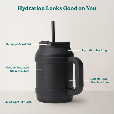 REDUCE BPA-free stainless steel ensures durable, safe hydration.
