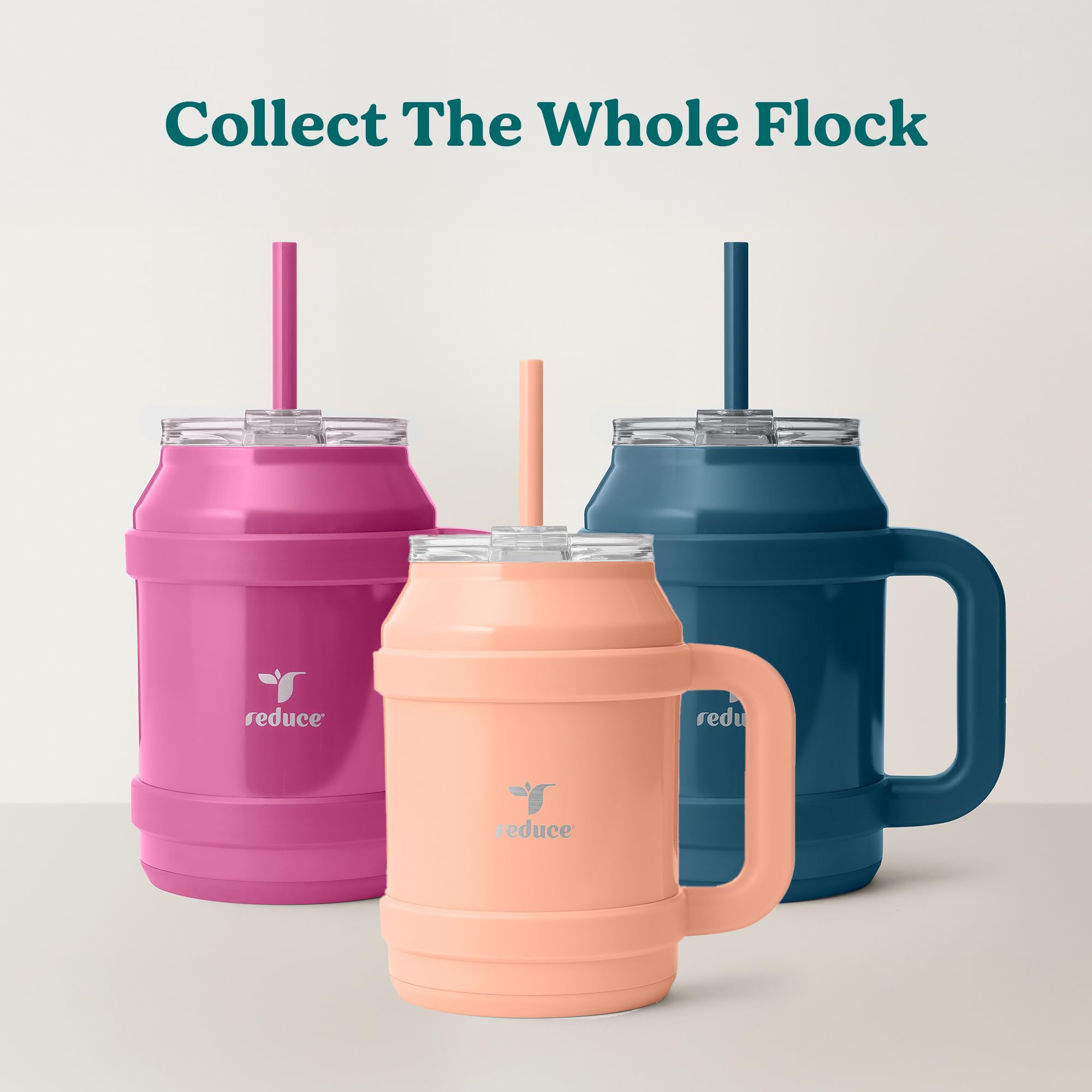 REDUCE ergonomic handle for comfortable carrying during workouts or travel.