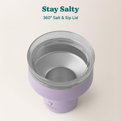 REDUCE Saltini features a wide stem and soft-sit base for a secure, quiet grip.