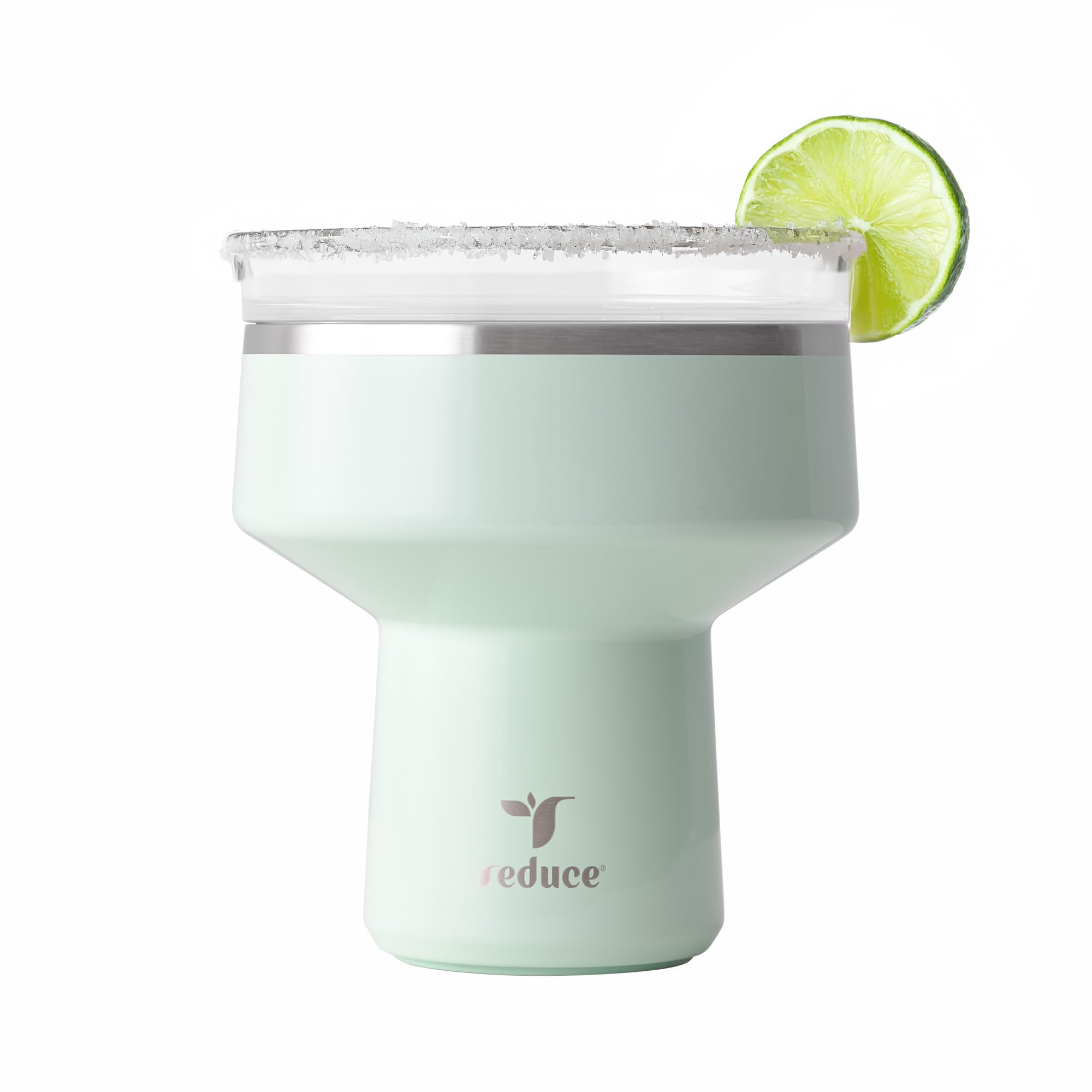 REDUCE Saltini 16oz cocktail tumbler with lid keeps drinks cold for long-lasting refreshment.
