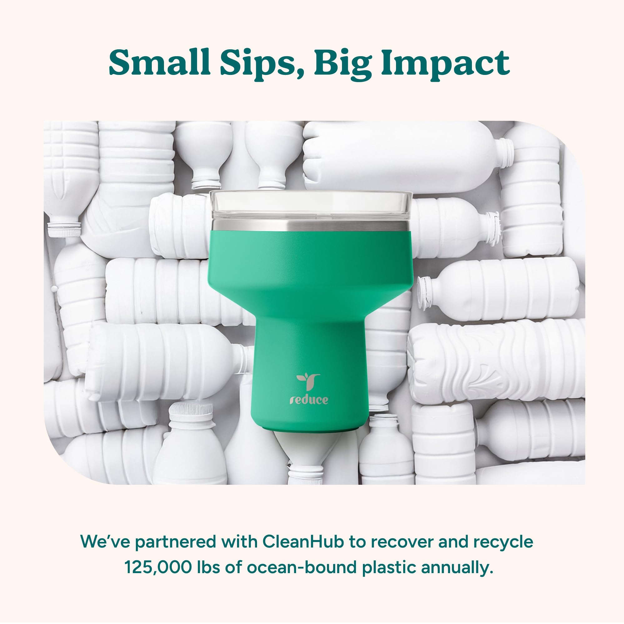 REDUCE Saltini keeps drinks cold for hours at outdoor parties.
