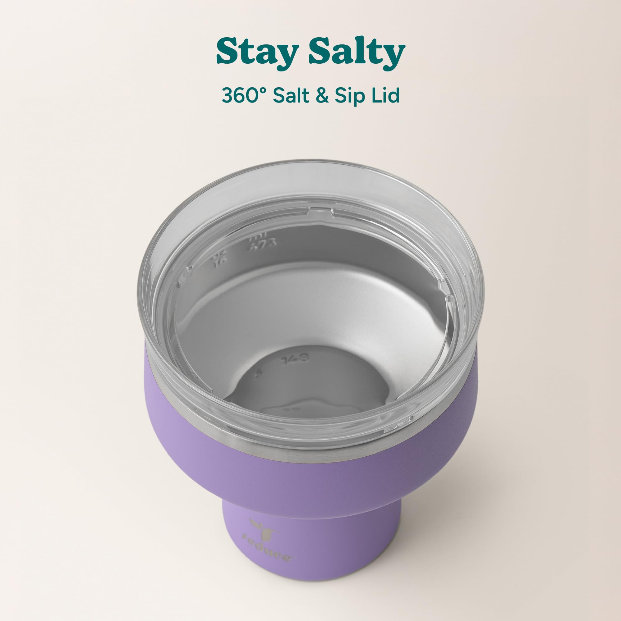 REDUCE Saltini shatterproof stainless steel design for outdoor use