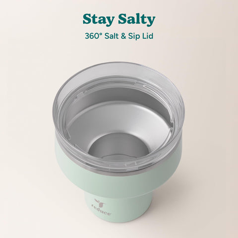 REDUCE Saltini wide stem and soft base provide secure grip.
