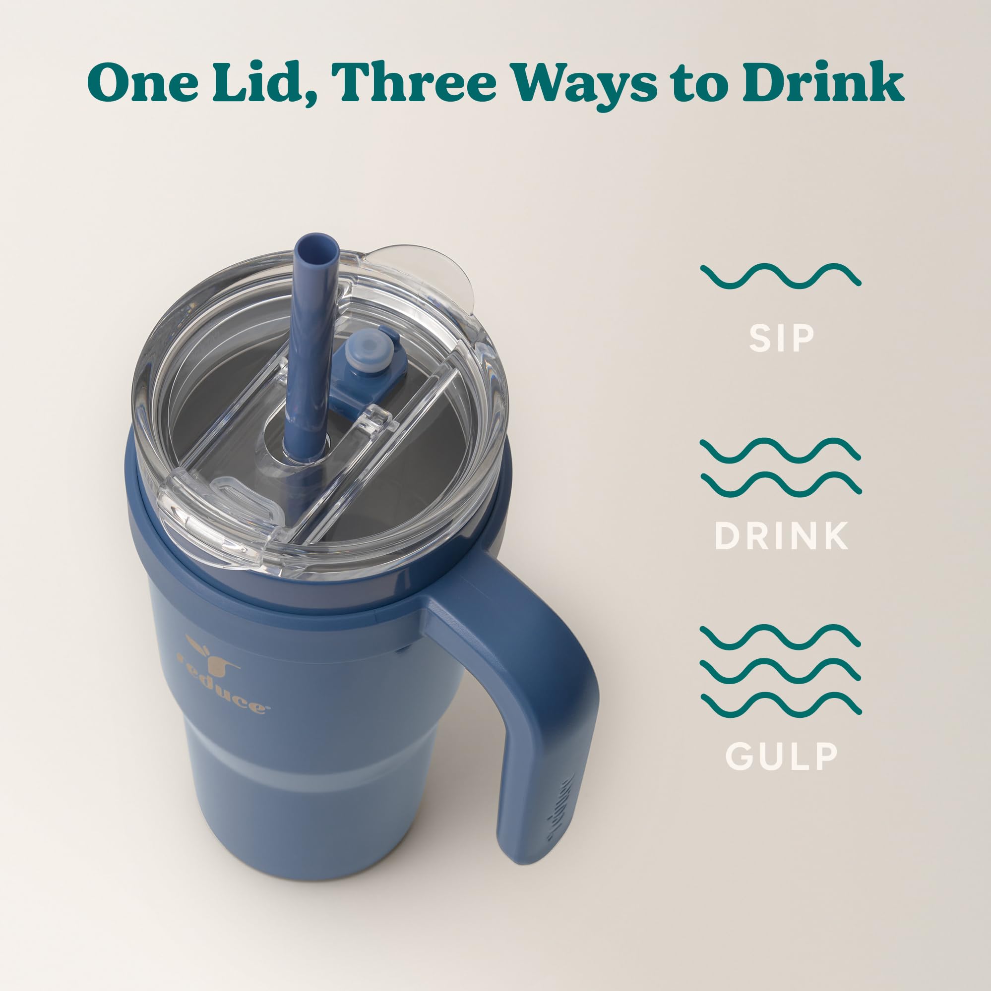 Reduce Soft Sit base helps secure the cup in most car cupholders.
