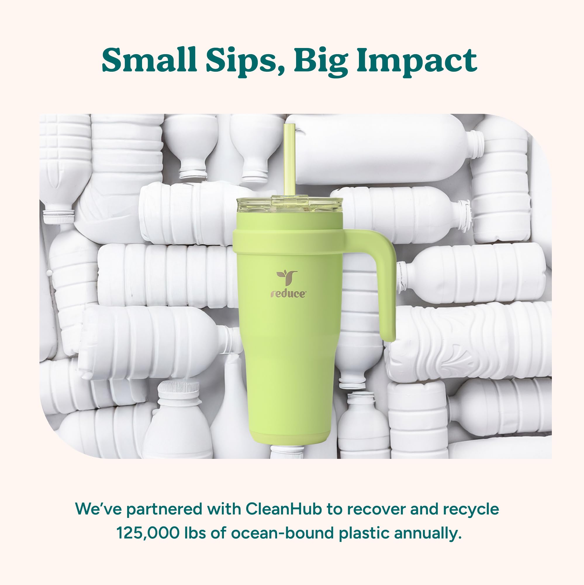 REDUCE sweat-proof lid keeps surfaces dry during use.