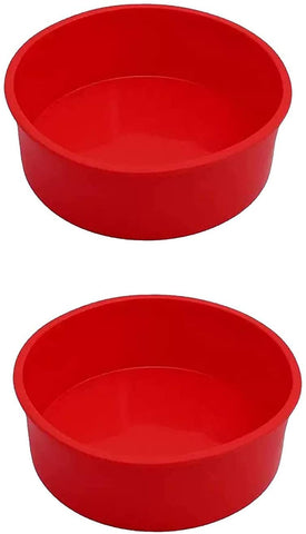 REECAGO 6inch round silicone cake pan for easy release and quick cooling