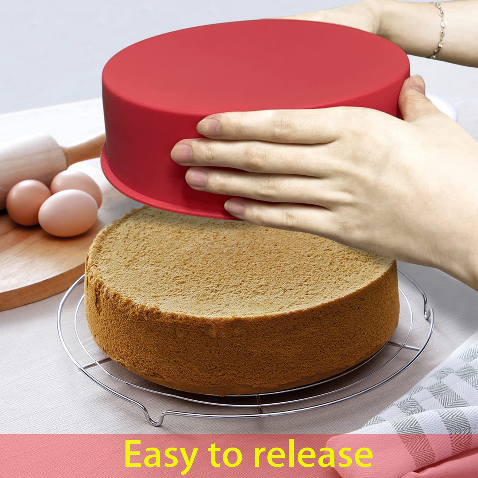 REECAGO quick-release silicone pan for neat detachment and cleanup