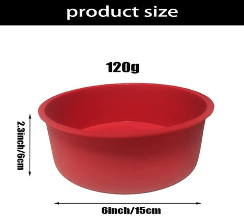 REECAGO red silicone cake pan ideal for round cakes and cheesecakes