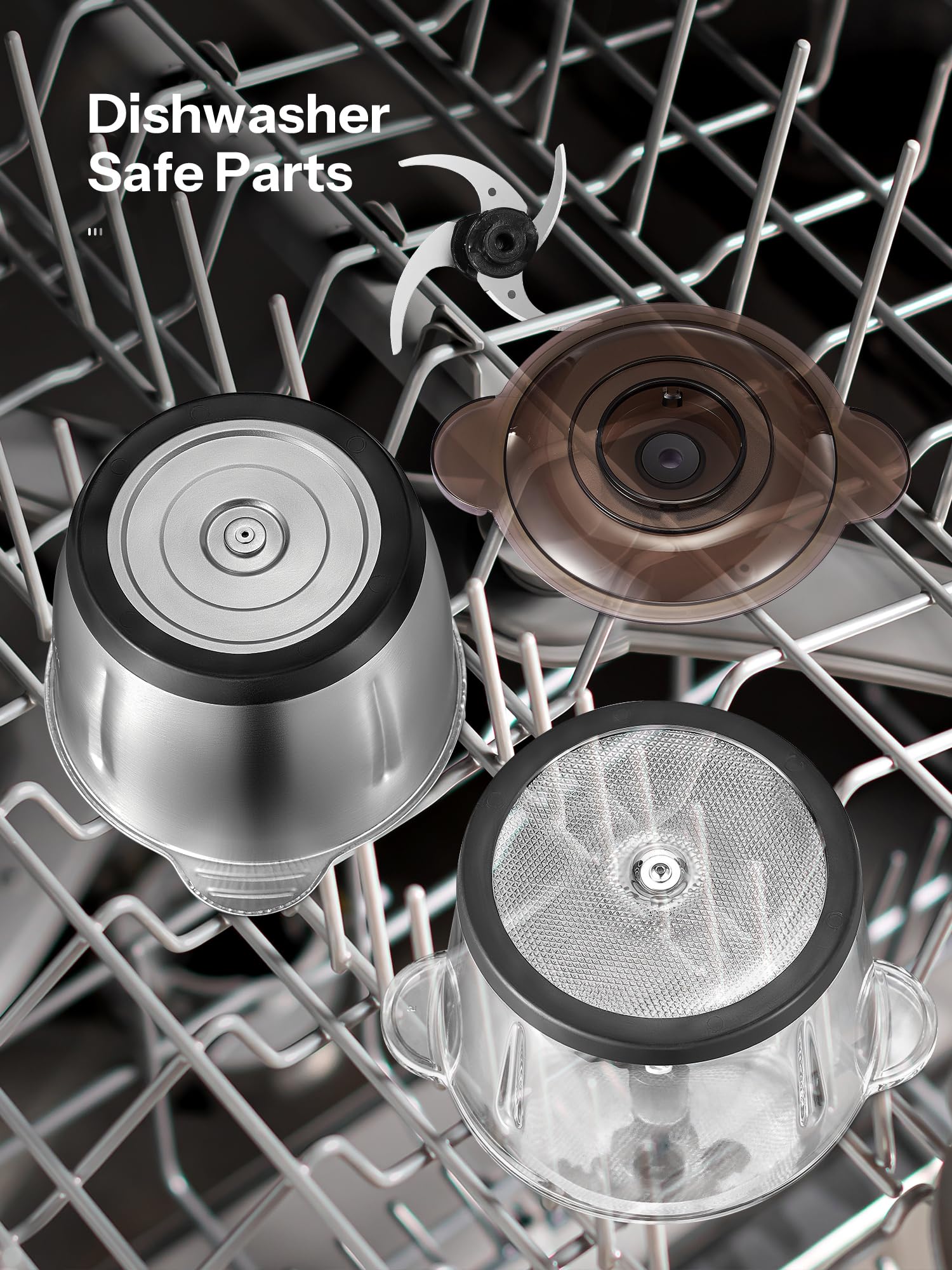 Dishwasher-safe bowls simplify cleanup after meal prep.