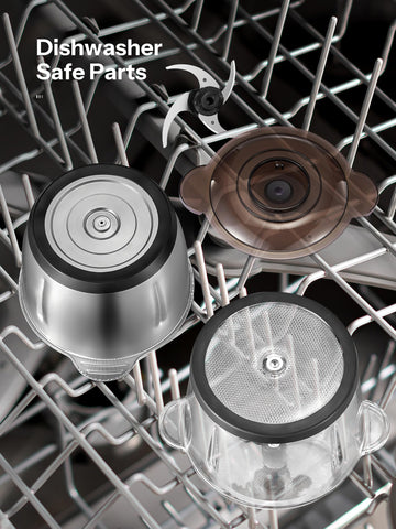 Dishwasher-safe bowls simplify cleanup after meal prep.