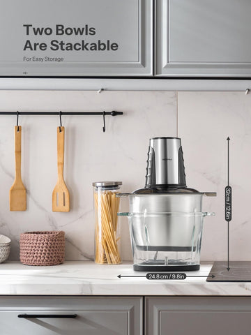 Non-slip feet keep the Reemix processor steady during use.