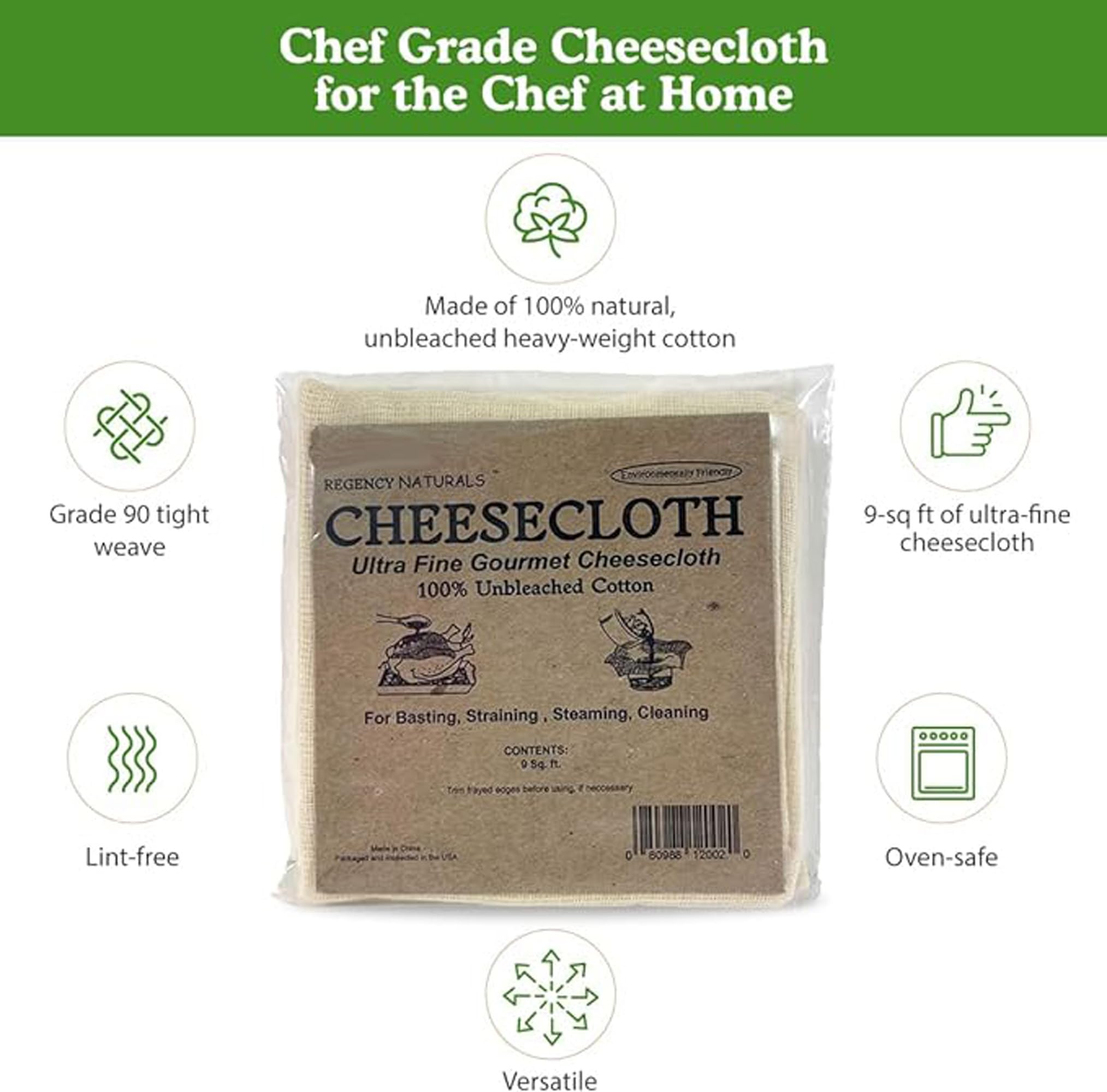 Cheesemaking and yogurt draining with Regency Wraps ultra-fine cloth