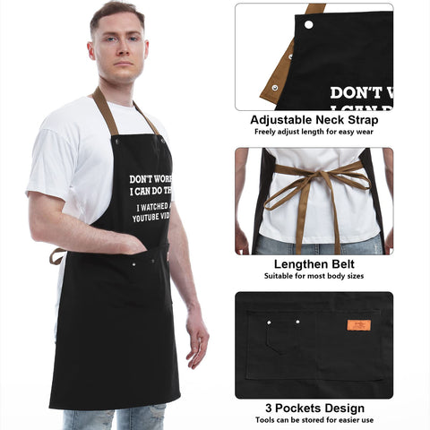 REHAVE apron pocket detail for convenient tool access.