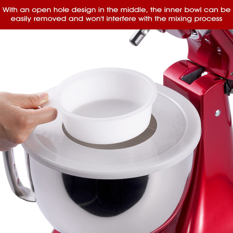 Reikame splash guard design minimizes spills for faster high-speed mixing
