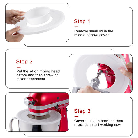 Reikame two-pack guard keeps bowls tidy and reduces countertop mess during prep